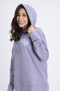Zivame Knit Cotton Loungewear Set - Silver Bullet — thumbnail 7